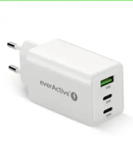 Alternative view of everActive зарядно GAN QC 4+ 65W 1 XUSB 2XUSB-C SQ-655Q