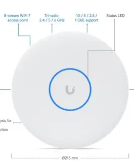 Alternative view of UBIQUITI Access Point U7-PRO-XGS