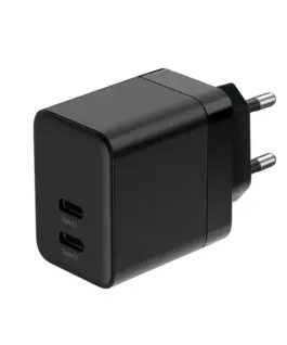 Alternative view of CRONG Mains зарядно 2xUSB-C 35W PD 3.0 z PPS черен