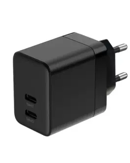 Alternative view of CRONG Mains зарядно 2xUSB-C 35W PD 3.0 z PPS черен