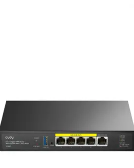 Cudy AP Controller 2-in-1 SMB Router / AP Controller 1 Gigabit Ethernet + 4 Gigabit PoE+ PSE Por + 1