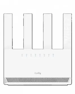 Cudy Router WR3600 BE3600 Gigabit Dual Band Wi-Fi 7 Router 4 x 10/100/1000Mbps Ports 4 x 5dBi fixed antennas WiFi router/AP/ Repeater/