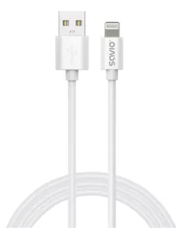 Alternative view of Savio кабел CL-193 USB-A to Lightning 2m SAVIO