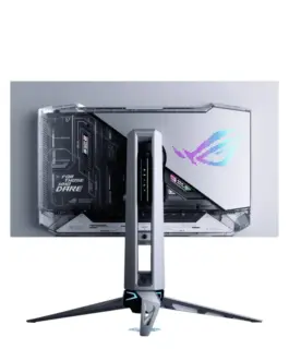 Alternative view of Asus Monitor 26.5 inches PG27AQWP-W OLED 540Hz 0.03 HDMI DP
