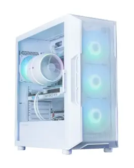 Zalman кутия за компютър I3 NEO V2 Mid Tower ARGB fan x4 бял