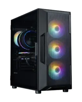 Alternative view of Zalman кутия за компютър I3 NEO V2 Mid Tower RGB fan x4 черен