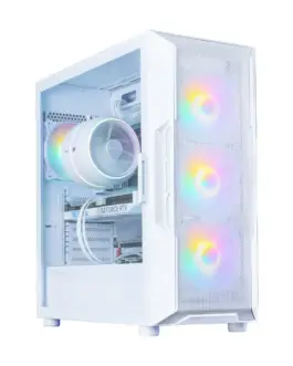 Zalman кутия за компютър I3 NEO V2 Mid Tower RGB fan x4 бял