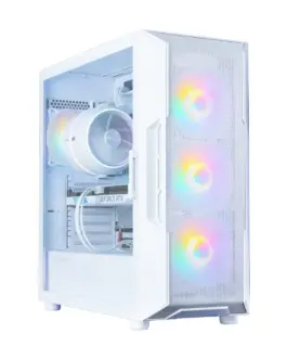 Alternative view of Zalman кутия за компютър I3 NEO V2 Mid Tower RGB fan x4 бял