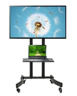 Maclean Professional TV stand trolley on wheels MC-739 max 40kg max 32-65