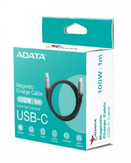 Alternative view of Adata кабел USB-C2 to USB-C 3.2g2/100W 100cm magnetic