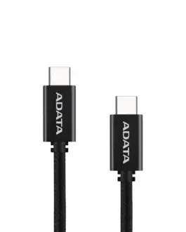 Adata кабел USB-C to USB-C 2.0/100W 100cm черен