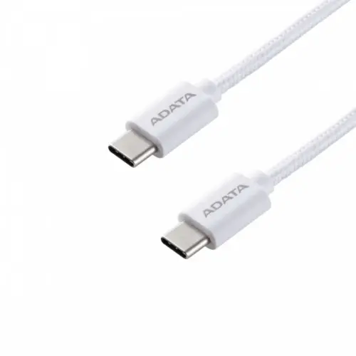 Alternative view of Adata кабел USB-C to USB-C 2.0/100W 100cm бял