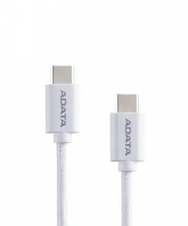 Adata кабел USB-C to USB-C 2.0/100W 200cm бял