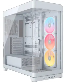 Corsair Case FRAME 4500X LXR RGB бял Mid Tower ATX