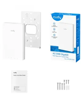 Alternative view of Cudy Access point AP1300 AC1200 Dual Band Gigabit Wall Plate