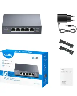 Alternative view of Cudy Desktop Switch HS105 5-Port 2.5G