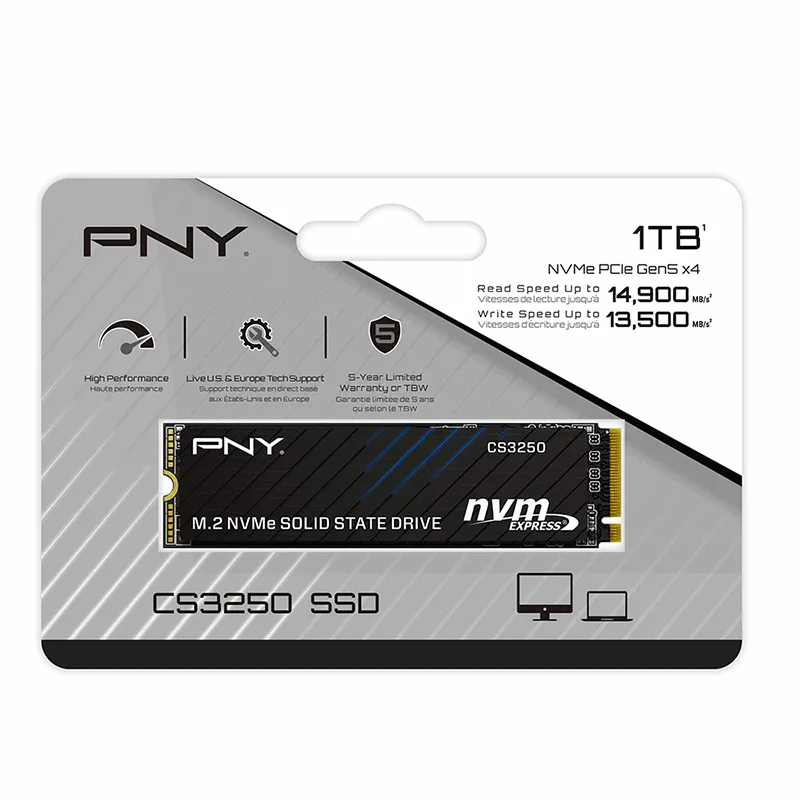 PNY SSD 1TB M.2 2280 PCi5.0 M280CS3250-1TB-TB - Image 2