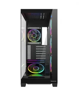 MODECOM Case VOLCANO STELLAR PLUS ARGB MIDI 5F черен