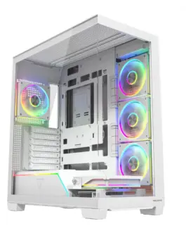 MODECOM Case VOLCANO STELLAR PLUS ARGB MIDI 5F бял