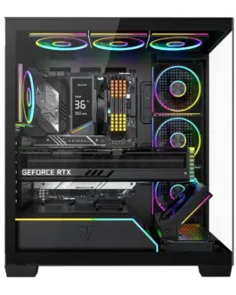 Alternative view of MODECOM Case PC VOLCANO STELLAR PLUS ARGB MIDI 8F черен