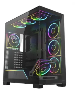 MODECOM Case PC VOLCANO STELLAR PLUS ARGB MIDI 8F черен
