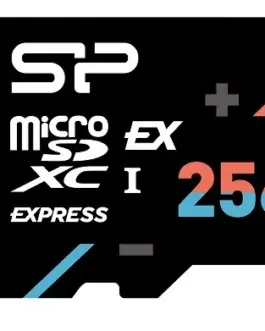 Silicon Power памет card microSDXC 256GB Express 7.1 PCIe Gen 3x1 NVMe 880MB/s