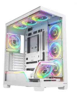 MODECOM Case PC VOLCANO STELLAR PLUS ARGB MIDI 8F бял