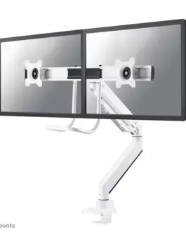 Alternative view of Neomounts Dual LCD Desk Mount NM-D775DXбял