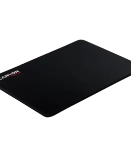 Alternative view of CANYON MP-4, Mouse pad,350X250X3MM,Multipandex,fully black with our logo (non gaming),blister cardboard