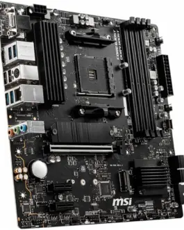 Alternative view of Дънна платка MSI B550M PRO-VDH,m-ATX,Socket AM4,AMD B550 Chipset,4 DIMMs,Dual Channel DDR4 up to 4400+(OC)MHz,1x PCIe 4.0/3.0 x16 slot,2x M.2 slots,4x USB 3.2 Gen 1,2x USB 2.0,1x HDMI,1x DP,1x VGA,1G LAN,7.1 Audio,3y warranty