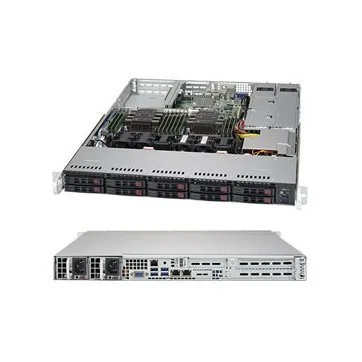 Сървър Supermicro 1U 1P 1xIntelXeon 4208 16GB 8 SFF S3108L-H8IR-16DD 1xSSD 480GB SATA 2x1Gb 2x750W 3YRS