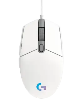 Геймърска мишка LOGITECH G102 LIGHTSYNC Corded Gaming Mouse - WHITE - USB - EER