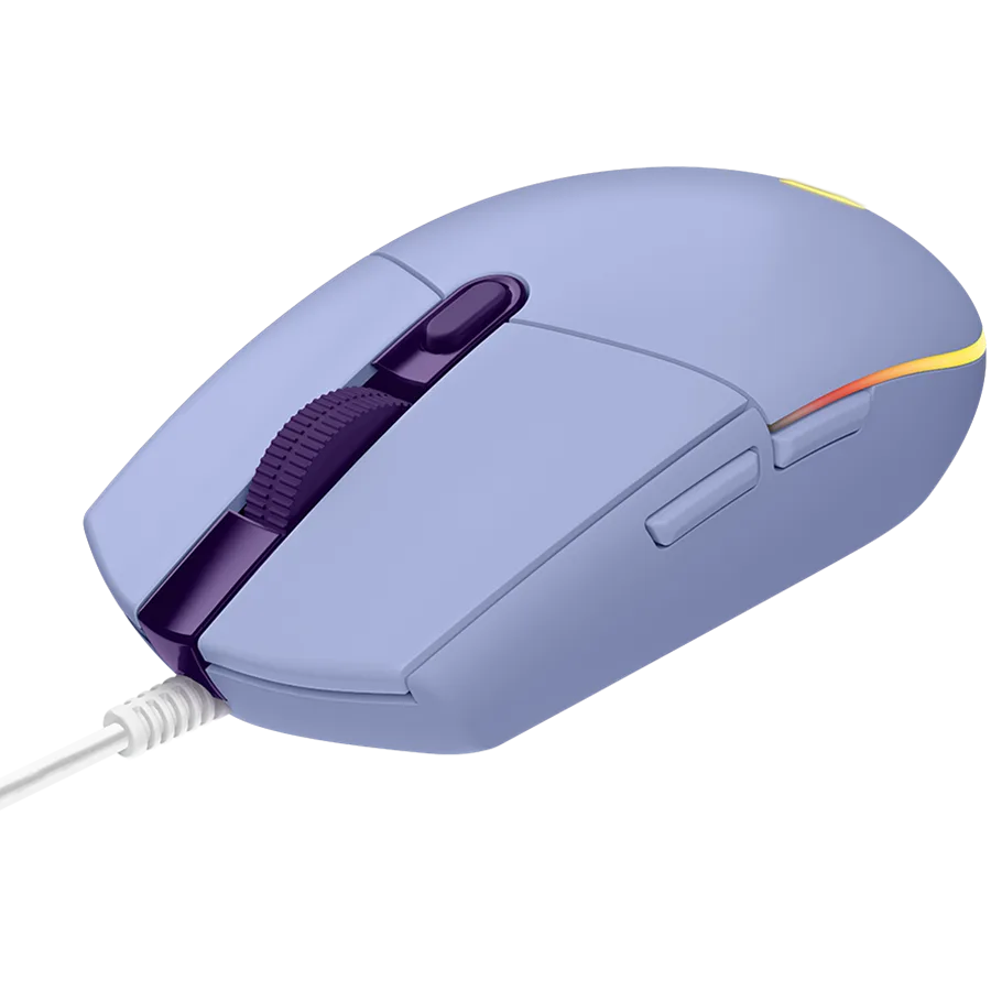 Геймърска мишка LOGITECH G102 LIGHTSYNC Corded Gaming Mouse - LILAC - USB - EER - Image 47