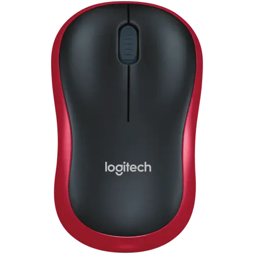 Безжична мишка LOGITECH M185 Wireless Mouse - RED - EER2