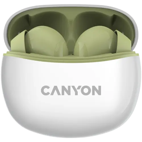 Bluetooth слушалки CANYON headset TWS-5 Green