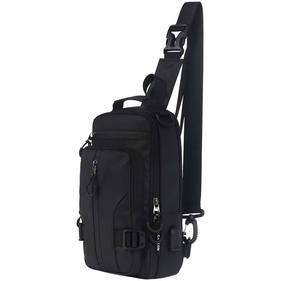 Чанта за лаптоп CANYON CB-1, fanny pack 290MM x160MM x90MMBlackExterior materials: 100% PolyesterInner materials:100% Polyester - Image 63