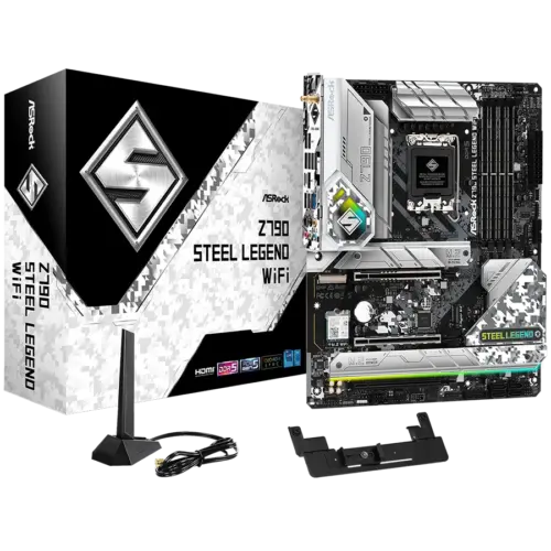 Дънна платка ASROCK MB Desktop Z790 Steel Legend (S1700 4x DDR5 1x PCIe 5.0 x16 1x PCIe 4.0 x16 1x PCIe 3.0 x1 4x Hyper