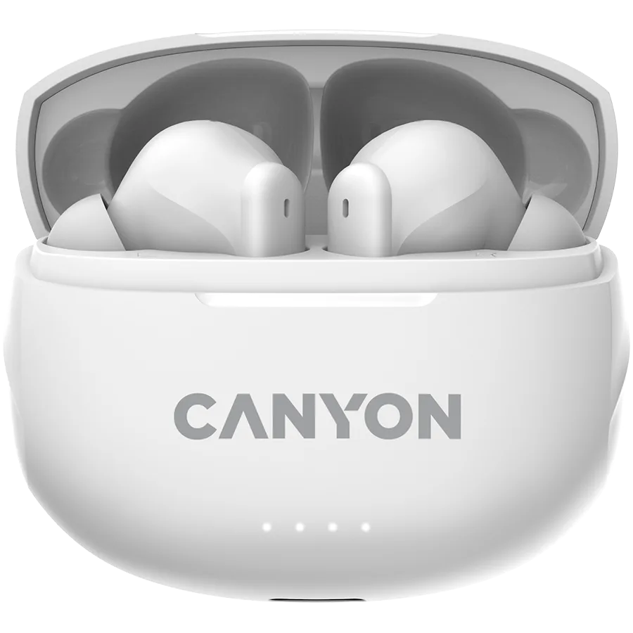 Bluetooth слушалки CANYON headset TWS-8 ENC White