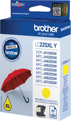 ГЛАВА ЗА BROTHER MFC J4420DW/J4620DW/J5320DW/J5620DW/J5720DW - Yellow - HIGH CAPACITY - PN LC225XLY