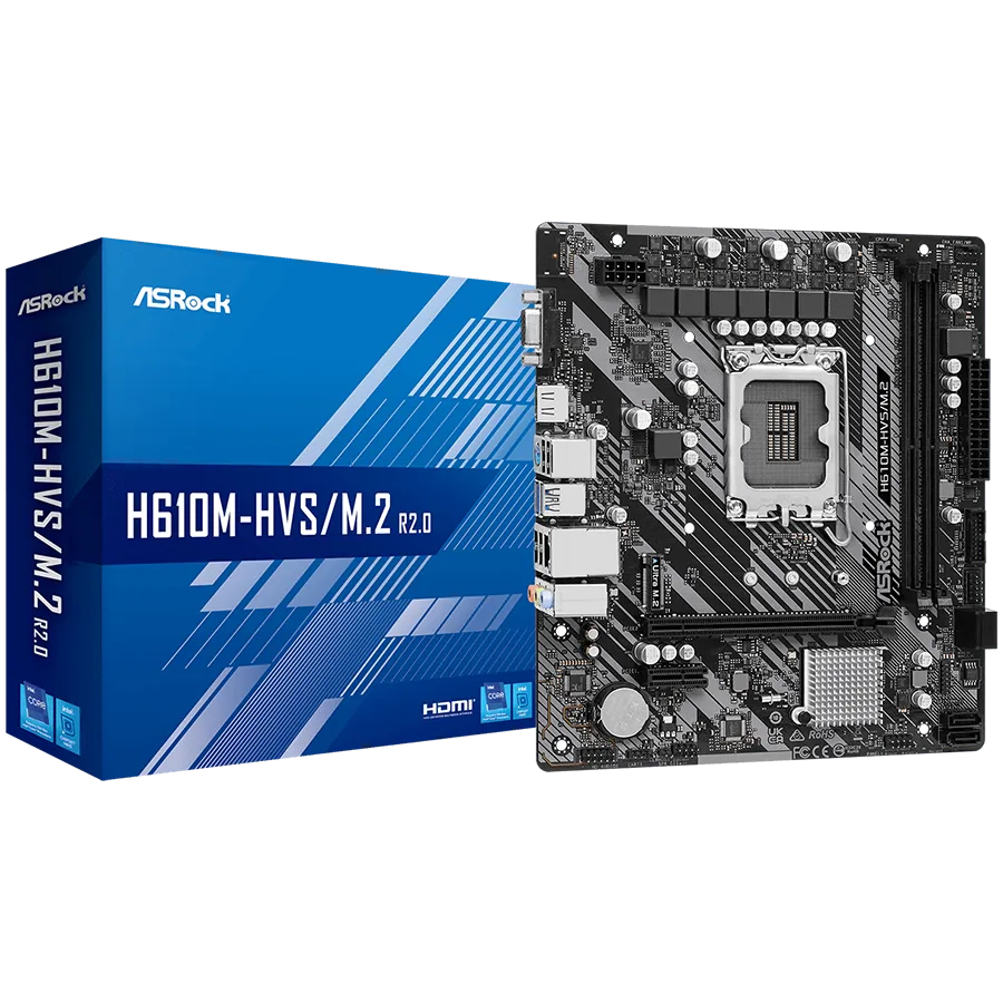 Дънна платка ASROCK H610M-HVS/M.2 R2.0 mATX LGA1700 DDR4