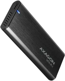 Чекмедже за диск AXAGON EEM2-SBC M.2 SATA screwless RAW box black SuperSpeed USB-C 10