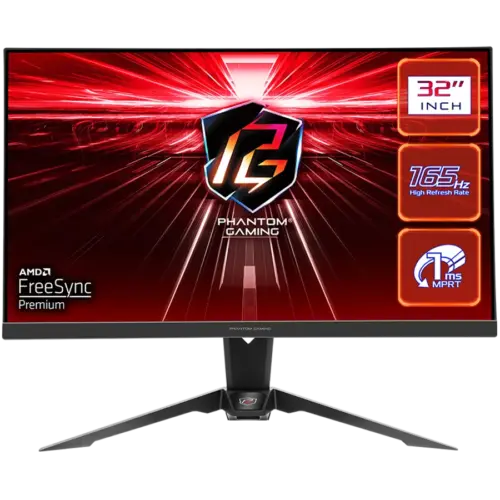 Монитор Asrock Gaming Monitor 31.5" QHD(2560x1440) VA AG 165 Hz 92% sRGB 16:9 3000:1 550 cd/m² 178º/178º 1ms (MPRT) Flic