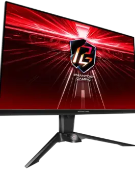 Alternative view of Монитор Asrock Gaming Monitor, 31.5" QHD(2560x1440) VA, AG, 165 Hz, 92% sRGB, 16:9, 3000:1, 550 cd/m², 178º/178º, 1ms (MPRT), Flicker-free, High, Swivel and Tilt adjustment, 2x 2W Speakers, 2x HDMI 2.0, 1x DP 1.2, 1x Audio Jack (3.5mm), Wi-Fi antenna