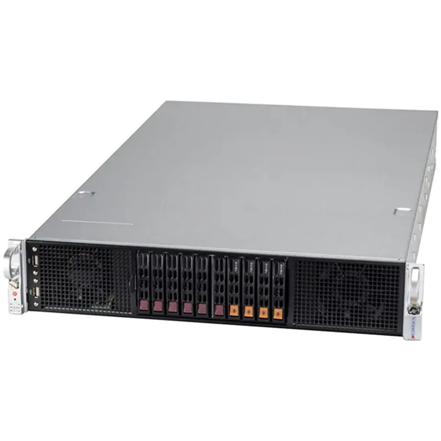 Сървър Supermicro assembled server based on SYS-220GP-TNR 2x ICX 4310 CPU 4x 32GB DDR4 2x SSD 2.5" NVMe PCIe4 960GB AOC-
