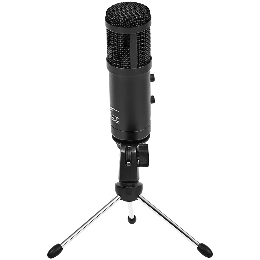 Геймърски микрофон LORGAR Soner 313, Gaming Microphones, Black, USB condenser microphone with Volume Knob & Echo Kob, including 1x Microphone, 1 x 2.5M USB Cable, 1 x Tripod Stand, 1 x User Manual, body size: Φ47.4*158.2*48.1mm, weight: 243.0g - Image 62