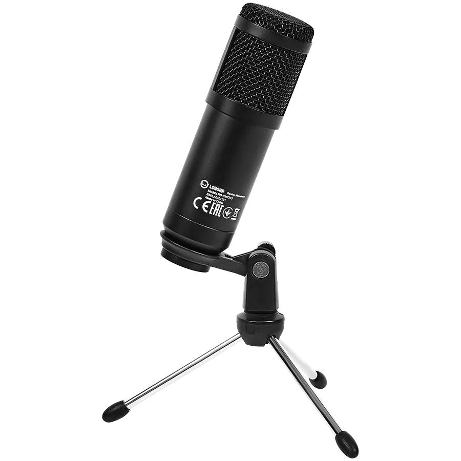 Геймърски микрофон LORGAR Soner 313, Gaming Microphones, Black, USB condenser microphone with Volume Knob & Echo Kob, including 1x Microphone, 1 x 2.5M USB Cable, 1 x Tripod Stand, 1 x User Manual, body size: Φ47.4*158.2*48.1mm, weight: 243.0g - Image 79