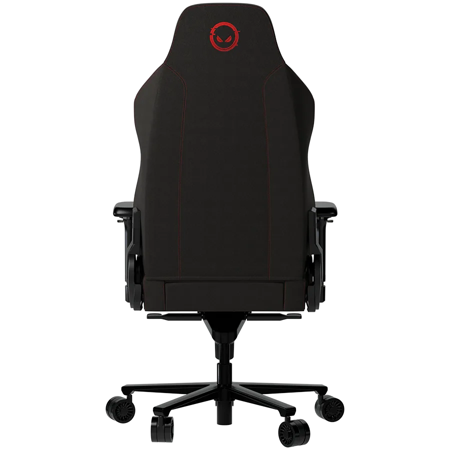 Геймърски стол LORGAR Ace 422, Gaming chair, Anti-stain durable fabric, 1.8 mm metal frame, multiblock mechanism, 4D armrests, 5 Star aluminium base, Class-4 gas lift, 75mm PU casters, Black + red - Image 20