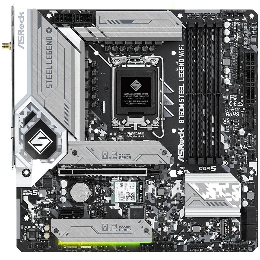 Дънна платка ASROCK B760M Steel Legend WiFi mATX LGA1700 DDR5 - Image 20