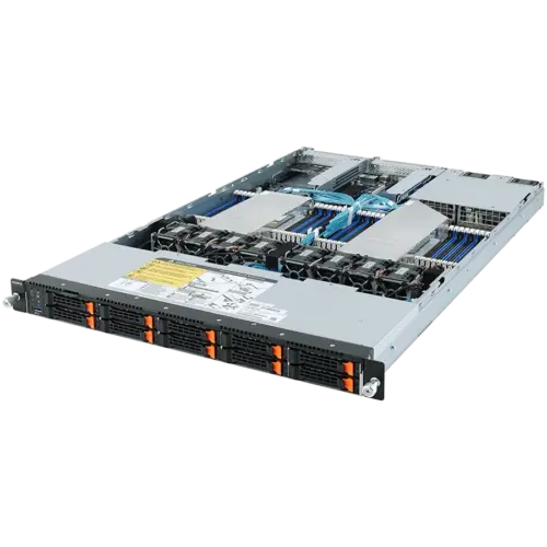 Сървър Gigabyte Server R182-Z92 2x7513 8x64GB DDR4 3200 10x1.92TB NVMe SSD CLNO832 (rev. 1.0) X710DA4OCPV3 Qlogic 16Gb D