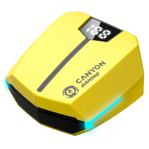 Bluetooth слушалки CANYON headset Doublebee GTWS-2 Gaming Yellow